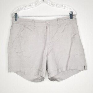 NWT Calvin Klein Light Grey Linen Blend Shorts